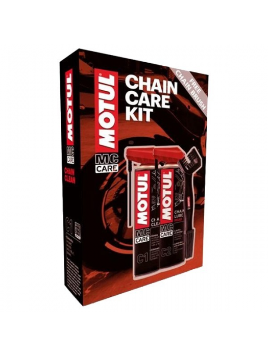 Комплект Motul Почистване и смазване на верига с подарък четка